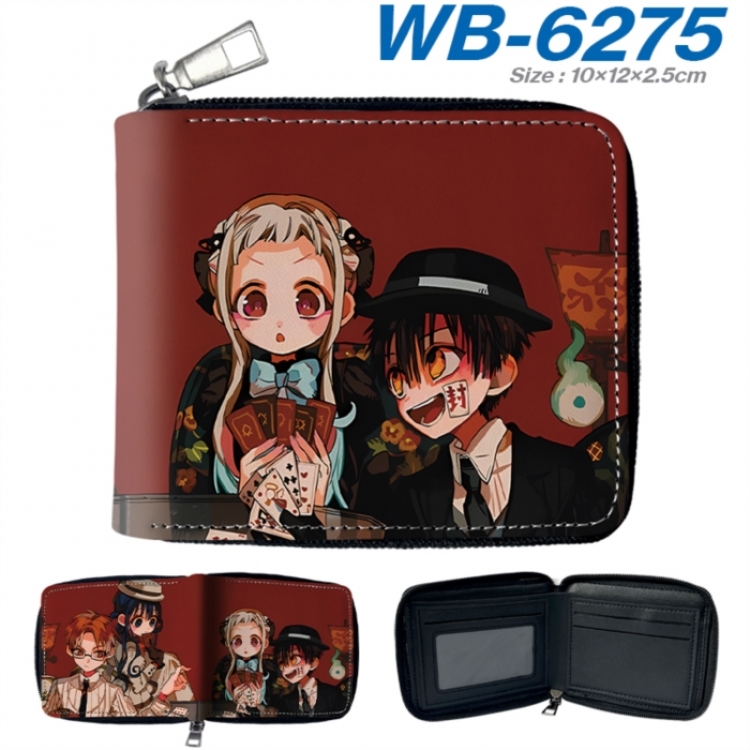 Toilet-bound Hanako-kun Anime color short full zip folding wallet 10x12x2.5cm