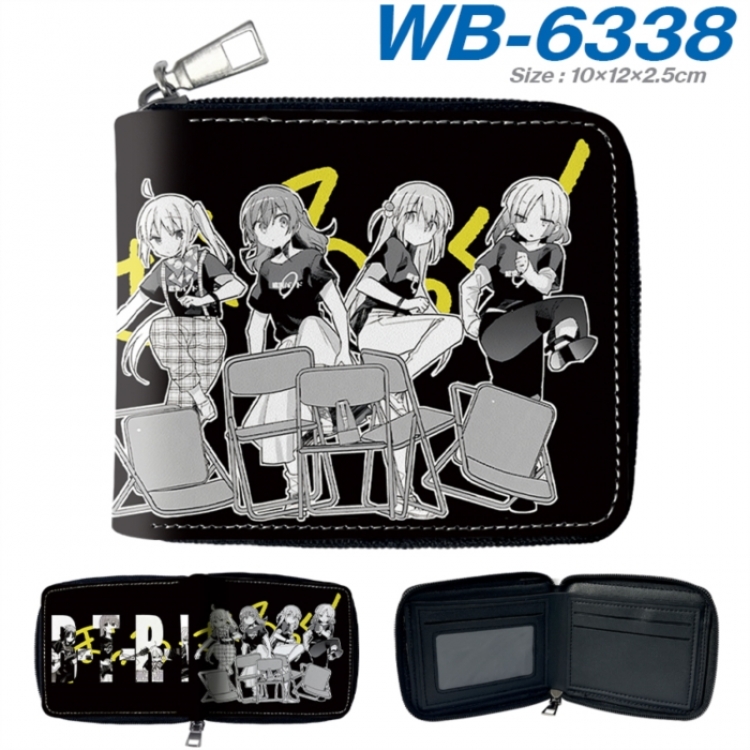 BOCCHI THE ROCK! Anime color short full zip folding wallet 10x12x2.5cm