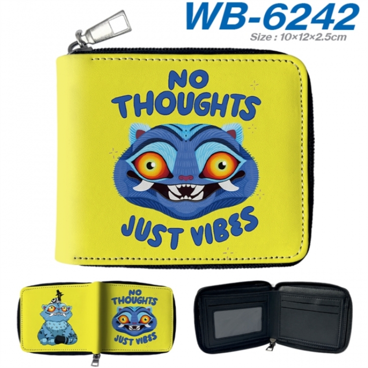 K-Pop Demon Hunters Anime color short full zip folding wallet 10x12x2.5cm