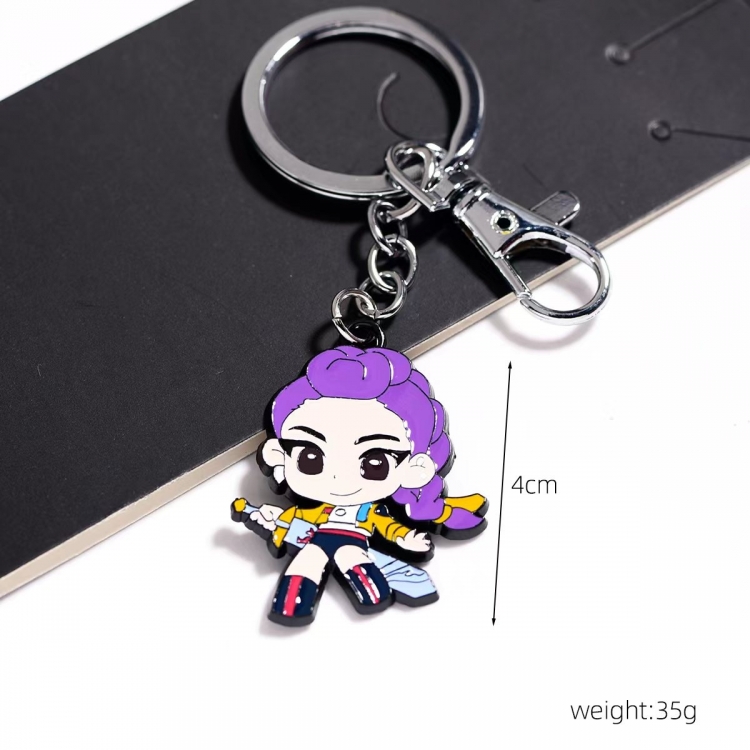 K-Pop Demon Hunters Animation peripheral metal keychain pendant price for 5 pcs 