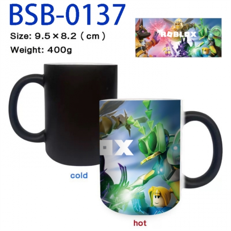 Roblox Anime peripherals color changing ceramic cup tea cup mug 9.5X8.2cm