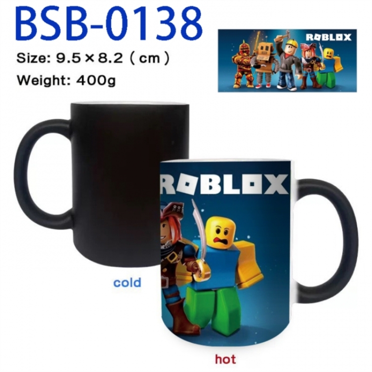 Roblox Anime peripherals color changing ceramic cup tea cup mug 9.5X8.2cm