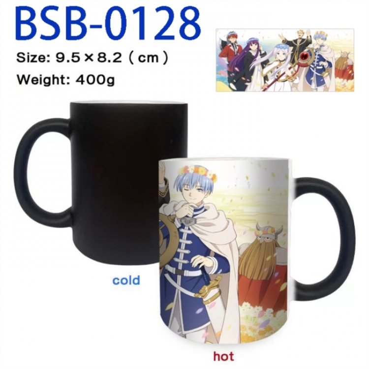 Frieren: Beyond Journey's Anime peripherals color changing ceramic cup tea cup mug 9.5X8.2cm