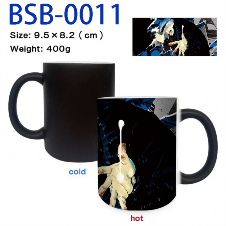 Jujutsu Kaisen Anime peripherals color changing ceramic cup tea cup mug 9.5X8.2cm