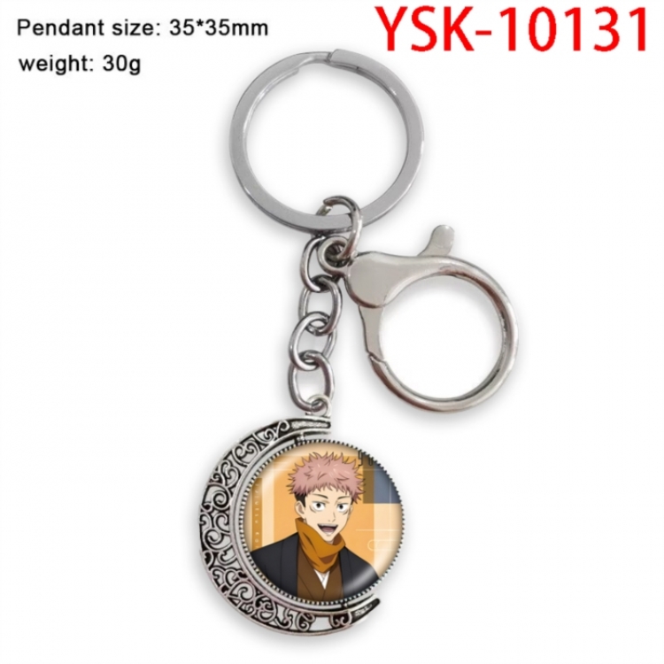 Jujutsu Kaisen Anime double-sided crystal rotating gemstone keychain pendant price for 5 pcs