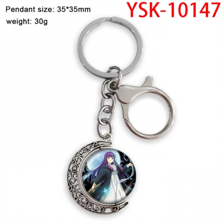 Frieren: Beyond Journey's Anime double-sided crystal rotating gemstone keychain pendant price for 5 pcs