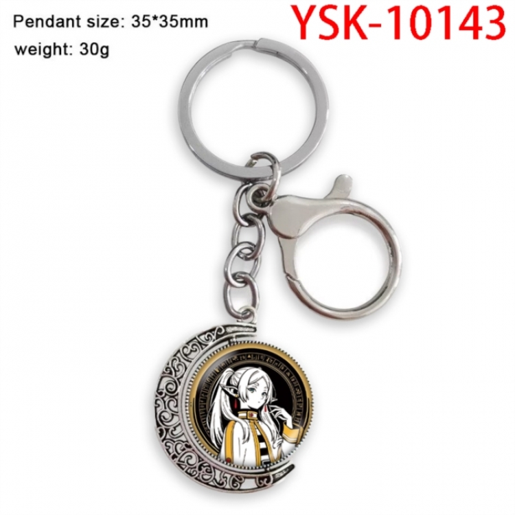 Frieren: Beyond Journey's Anime double-sided crystal rotating gemstone keychain pendant price for 5 pcs