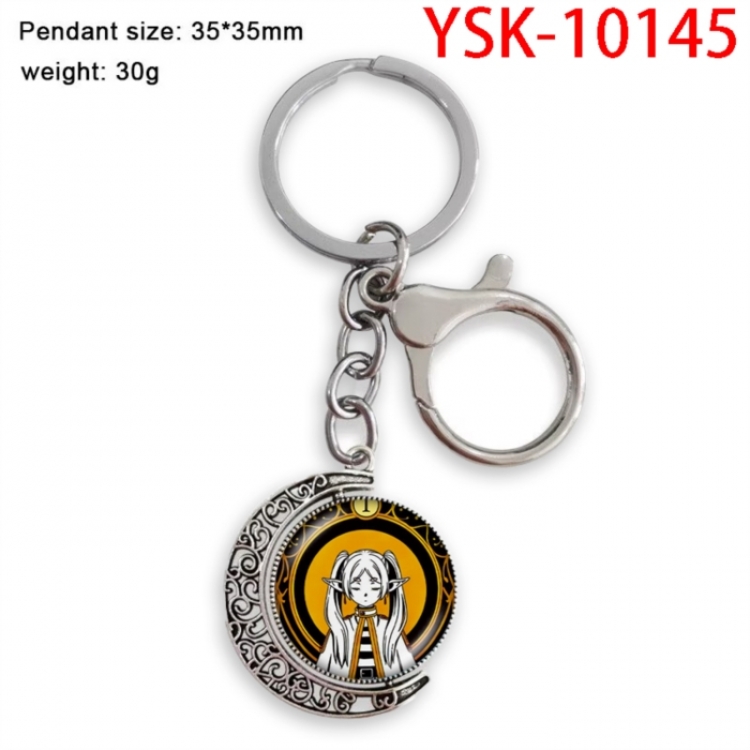 Frieren: Beyond Journey's Anime double-sided crystal rotating gemstone keychain pendant price for 5 pcs