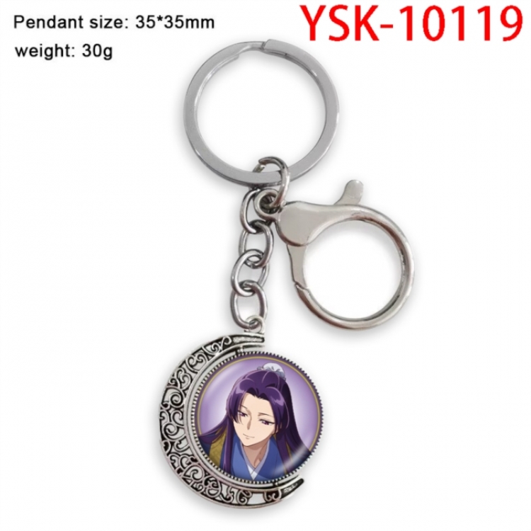 The Apothecary Diaries Hardware Anime double-sided crystal rotating gemstone keychain pendant price for 5 pcs