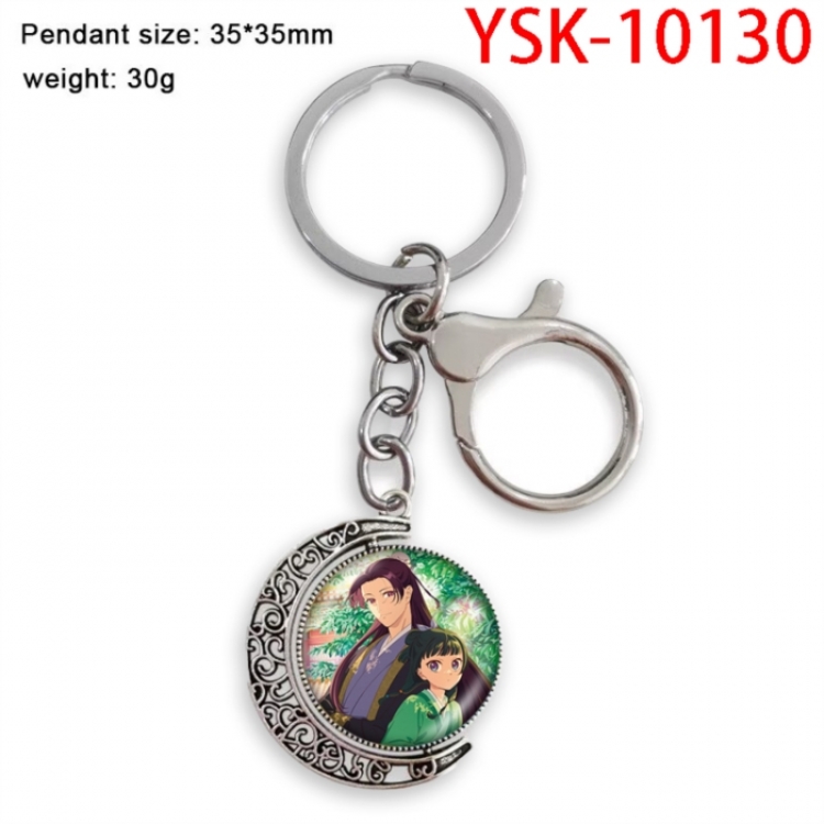 The Apothecary Diaries Hardware Anime double-sided crystal rotating gemstone keychain pendant price for 5 pcs