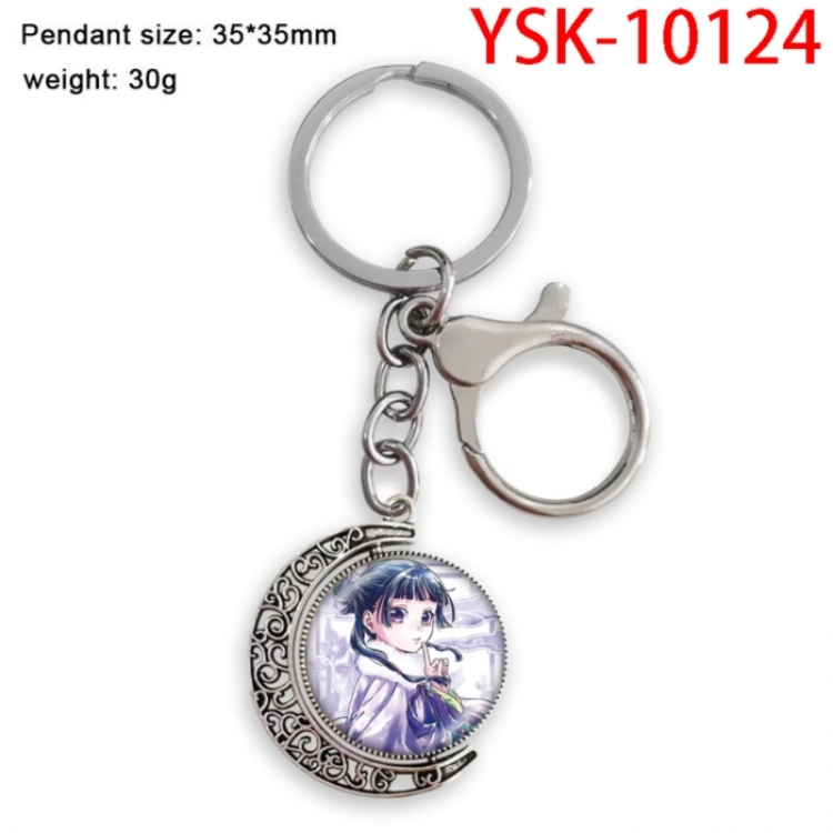 The Apothecary Diaries Hardware Anime double-sided crystal rotating gemstone keychain pendant price for 5 pcs
