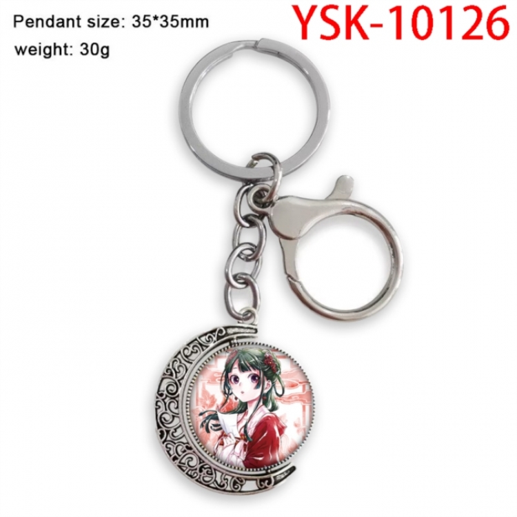 The Apothecary Diaries Hardware Anime double-sided crystal rotating gemstone keychain pendant price for 5 pcs
