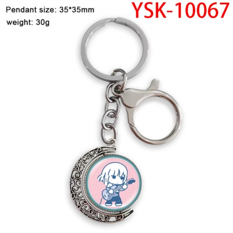 BOCCHI THE ROCK! Anime double-sided crystal rotating gemstone keychain pendant price for 5 pcs