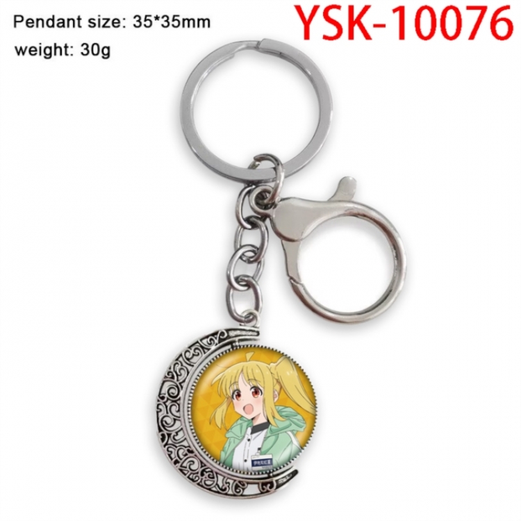 BOCCHI THE ROCK! Anime double-sided crystal rotating gemstone keychain pendant price for 5 pcs