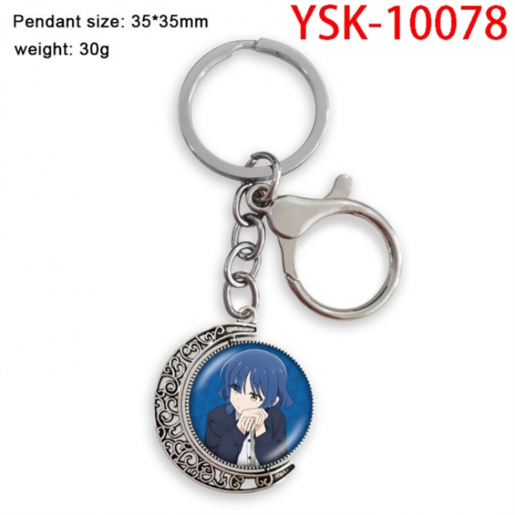 BOCCHI THE ROCK! Anime double-sided crystal rotating gemstone keychain pendant price for 5 pcs