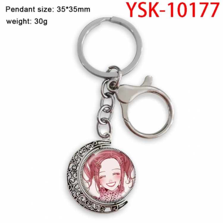 NANA Anime double-sided crystal rotating gemstone keychain pendant price for 5 pcs
