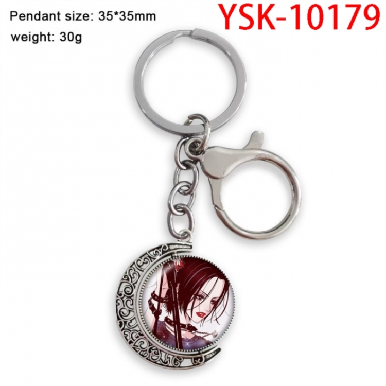 NANA Anime double-sided crystal rotating gemstone keychain pendant price for 5 pcs