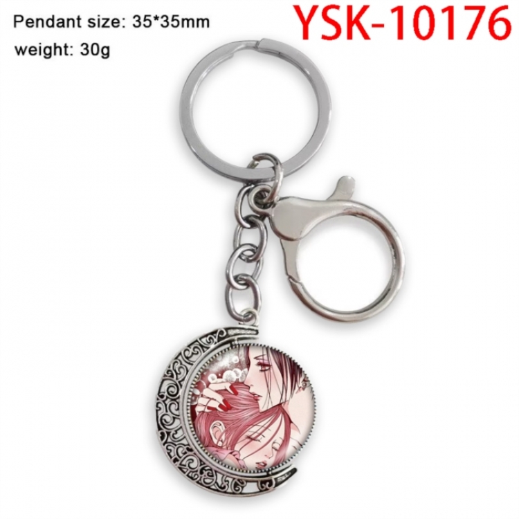 NANA Anime double-sided crystal rotating gemstone keychain pendant price for 5 pcs