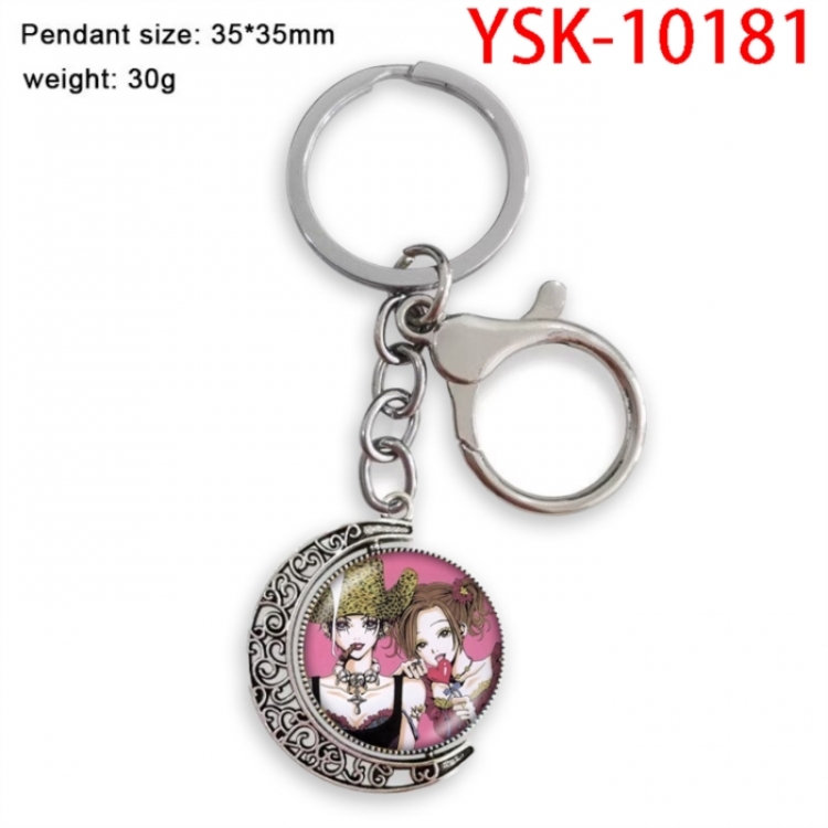NANA Anime double-sided crystal rotating gemstone keychain pendant price for 5 pcs