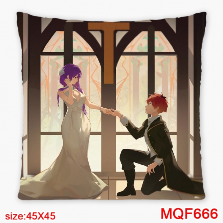 Frieren: Beyond Journey's Anime square full-color pillow cushion 45X45CM NO FILLING 