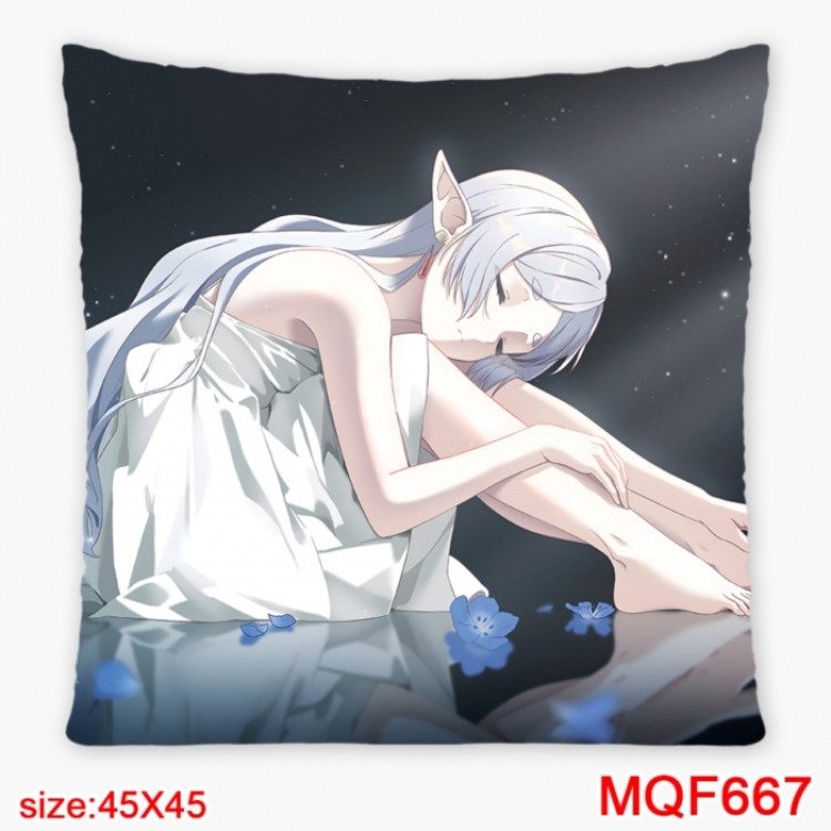 Frieren: Beyond Journey's Anime square full-color pillow cushion 45X45CM NO FILLING 