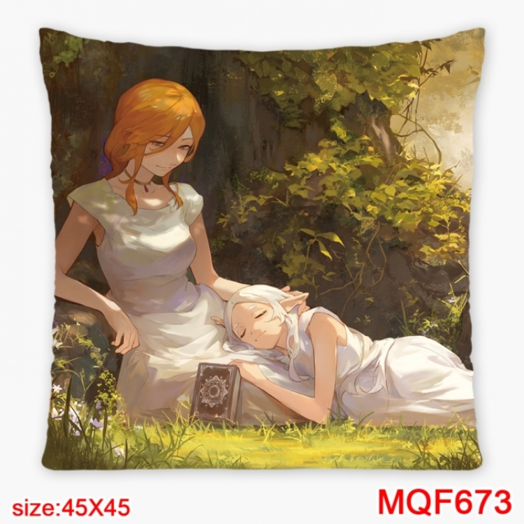 Frieren: Beyond Journey's Anime square full-color pillow cushion 45X45CM NO FILLING 