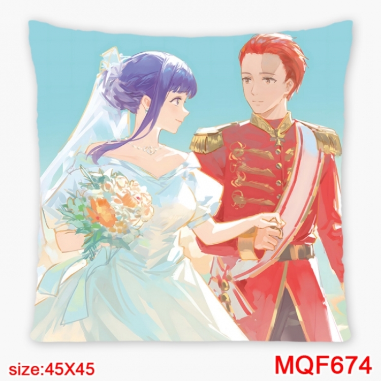 Frieren: Beyond Journey's Anime square full-color pillow cushion 45X45CM NO FILLING 