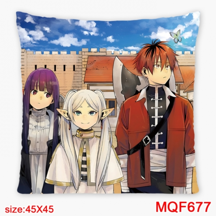 Frieren: Beyond Journey's Anime square full-color pillow cushion 45X45CM NO FILLING 