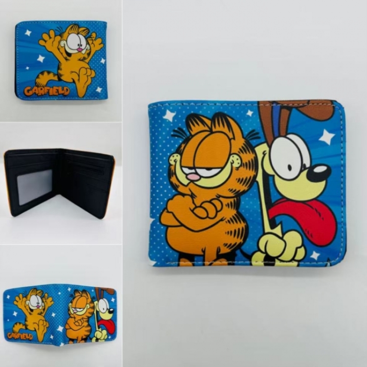Garfield  Full color Two fold short card case wallet 11X9.5CM