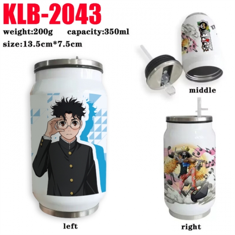 DANDADAN Anime Printed Stainless Steel Insulated Cup Straw Water Cup 350ML