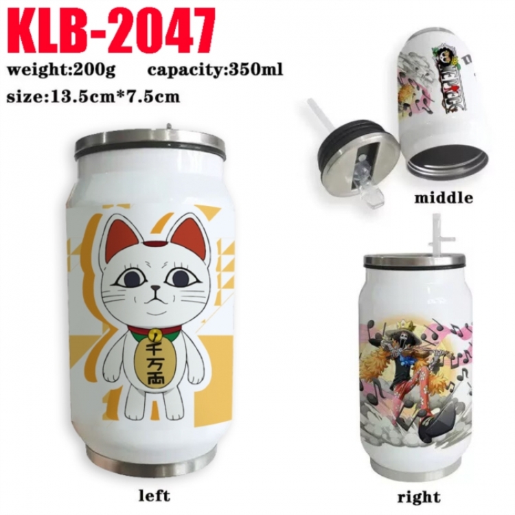 DANDADAN Anime Printed Stainless Steel Insulated Cup Straw Water Cup 350ML