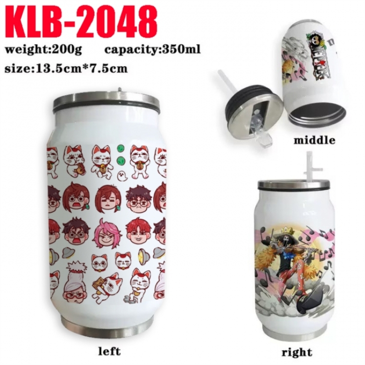 DANDADAN Anime Printed Stainless Steel Insulated Cup Straw Water Cup 350ML