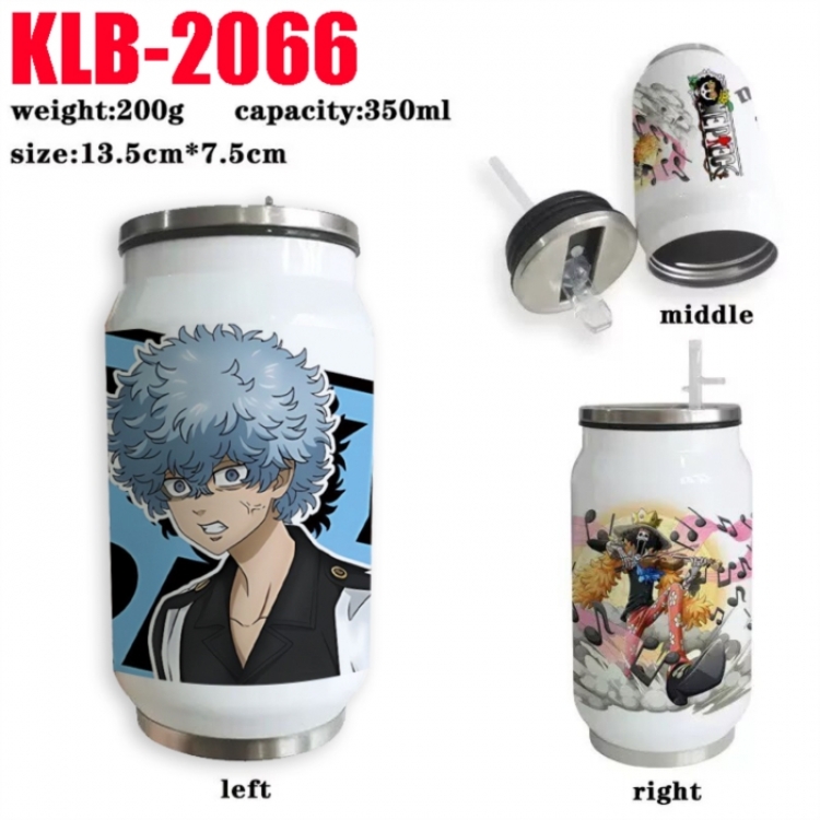 Tokyo Revengers Anime Printed Stainless Steel Insulated Cup Straw Water Cup 350ML