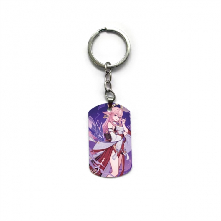 Genshin Impact Anime double-sided full-color printed keychain price for 5 pcs