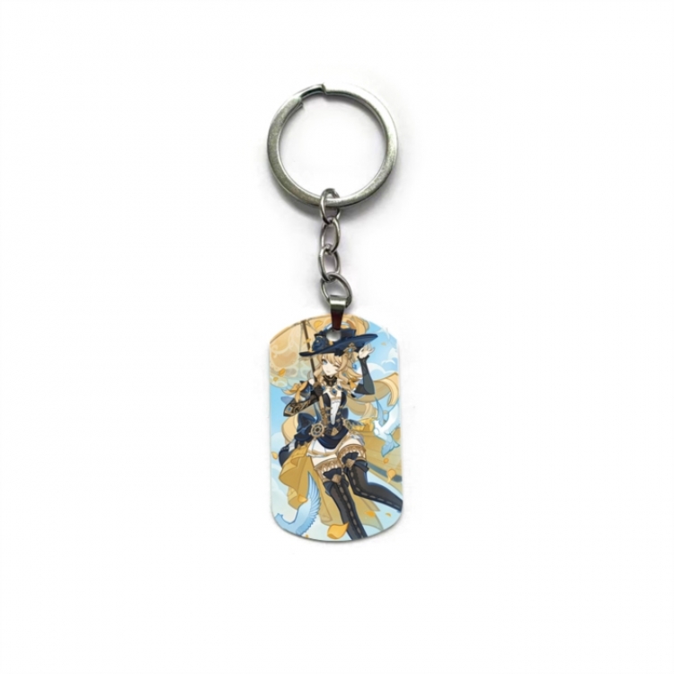 Genshin Impact Anime double-sided full-color printed keychain price for 5 pcs