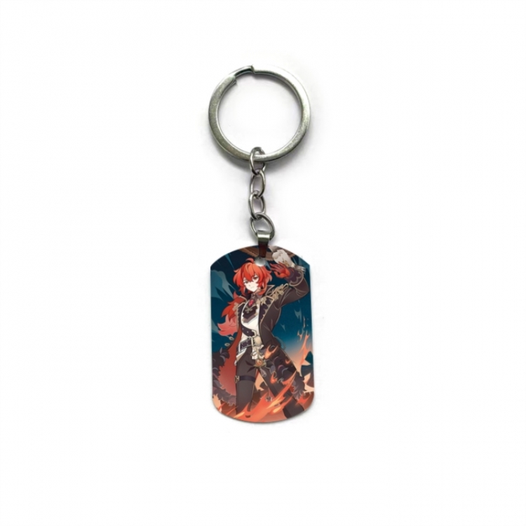 Genshin Impact Anime double-sided full-color printed keychain price for 5 pcs