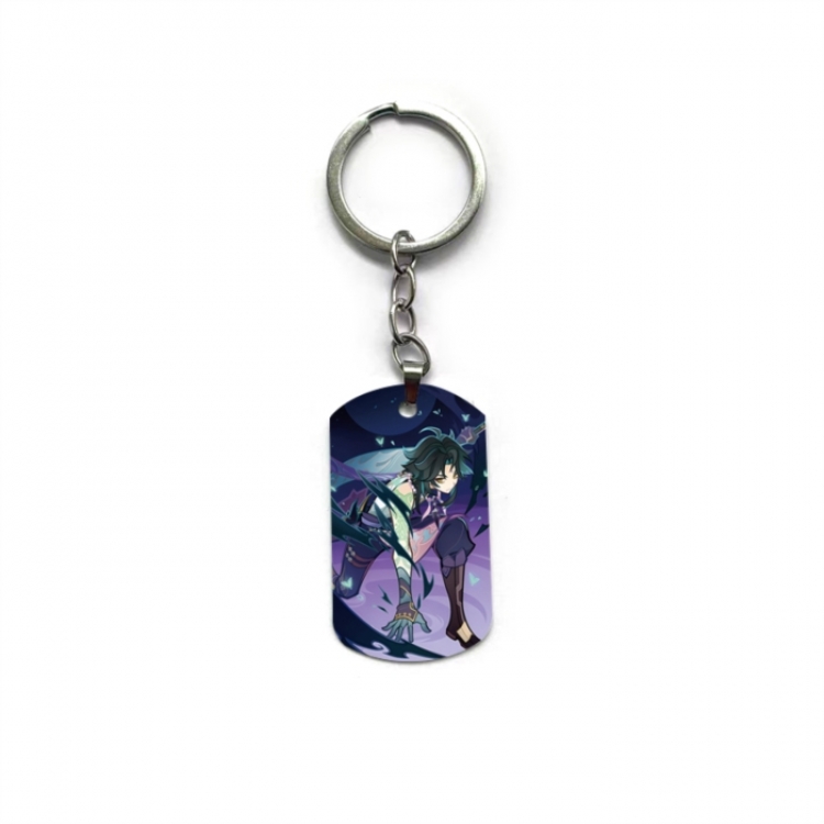 Genshin Impact Anime double-sided full-color printed keychain price for 5 pcs