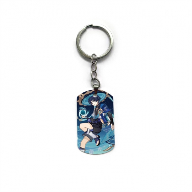 Genshin Impact Anime double-sided full-color printed keychain price for 5 pcs