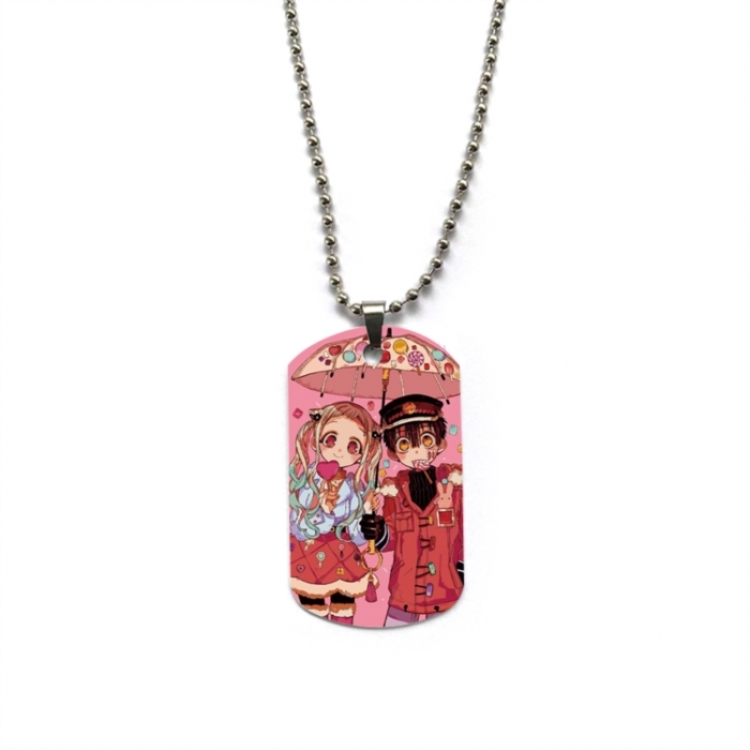 Toilet-bound Hanako-kun Anime double-sided full color printed military brand necklace price for 5 pcs