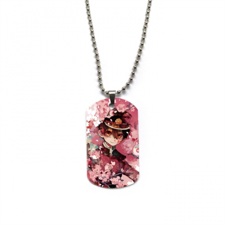 Toilet-bound Hanako-kun Anime double-sided full color printed military brand necklace price for 5 pcs