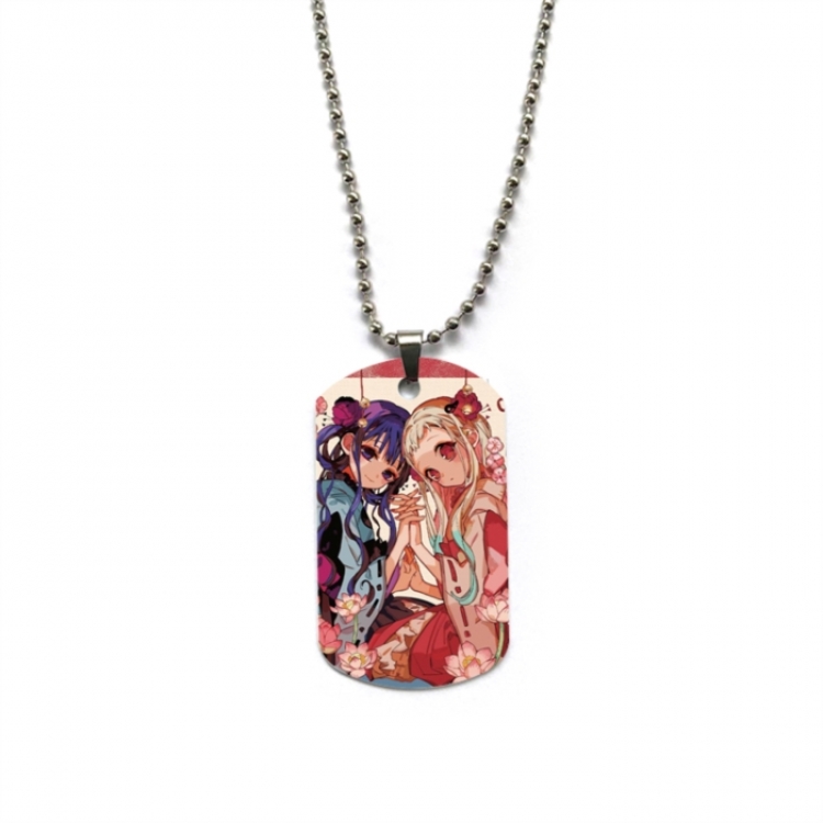 Toilet-bound Hanako-kun Anime double-sided full color printed military brand necklace price for 5 pcs