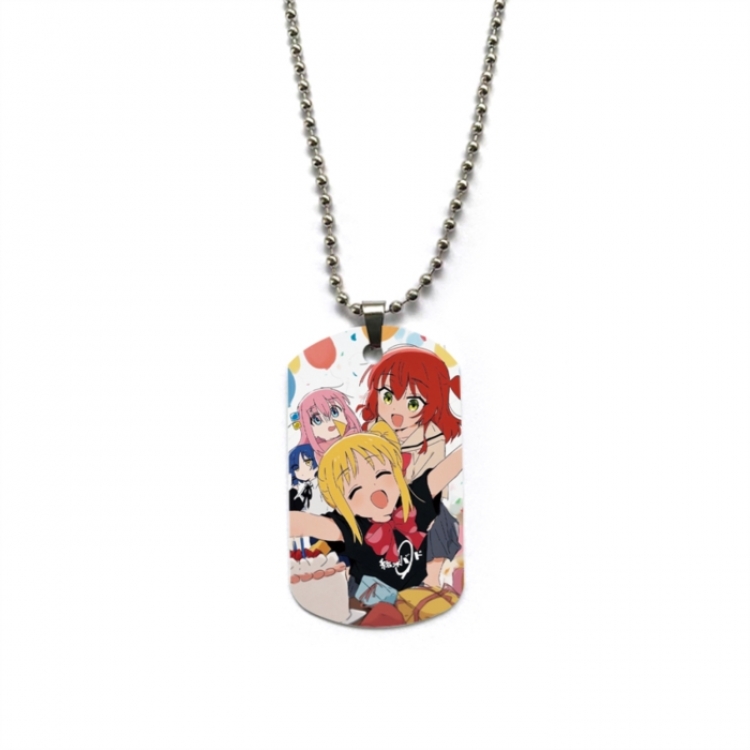 BOCCHI THE ROCK! Anime double-sided full color printed military brand necklace price for 5 pcs