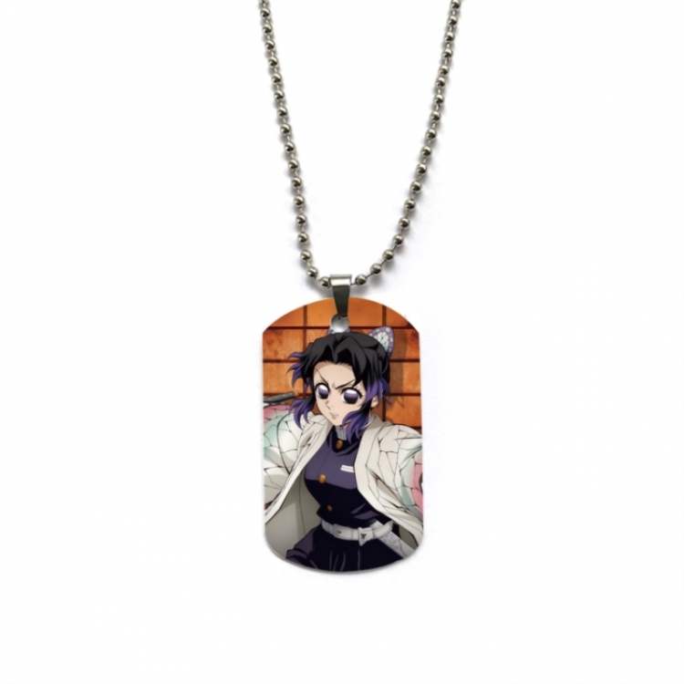 Demon Slayer Kimets Anime double-sided full color printed military brand necklace price for 5 pcs
