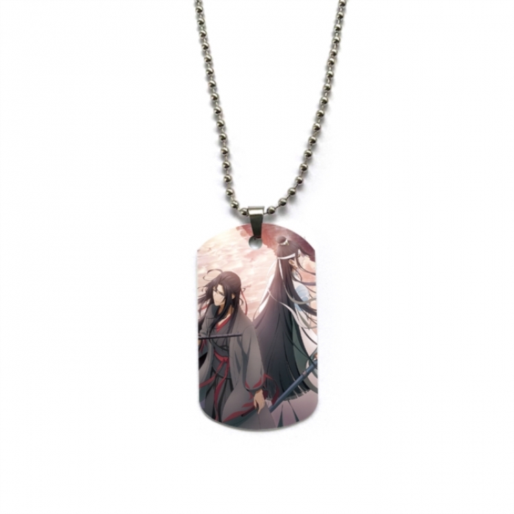 The wizard of the de Anime double-sided full color printed military brand necklace price for 5 pcs