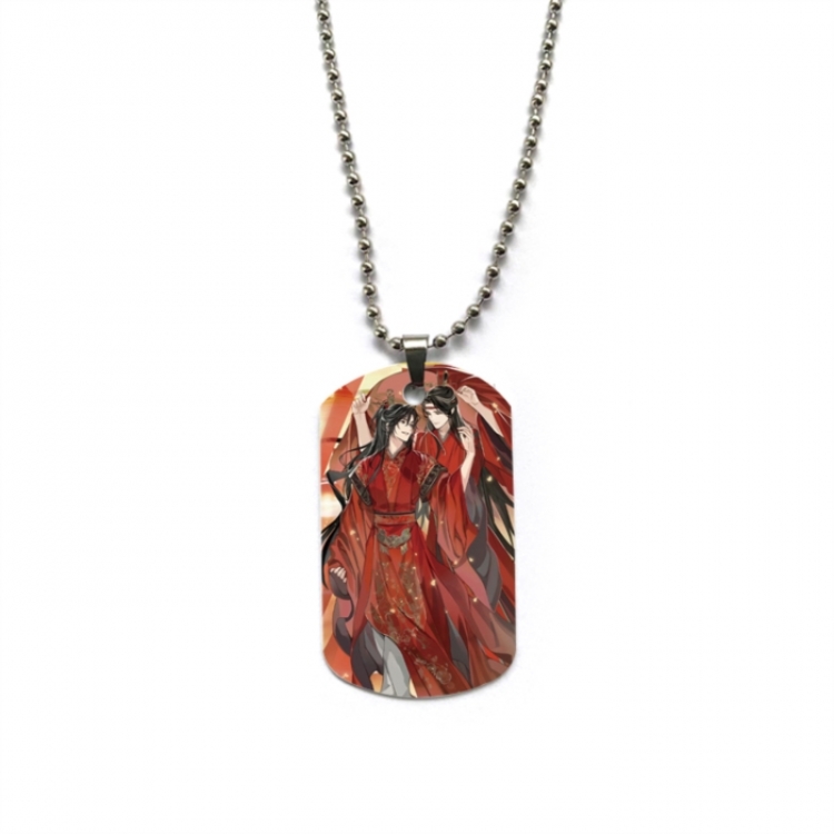 The wizard of the de Anime double-sided full color printed military brand necklace price for 5 pcs