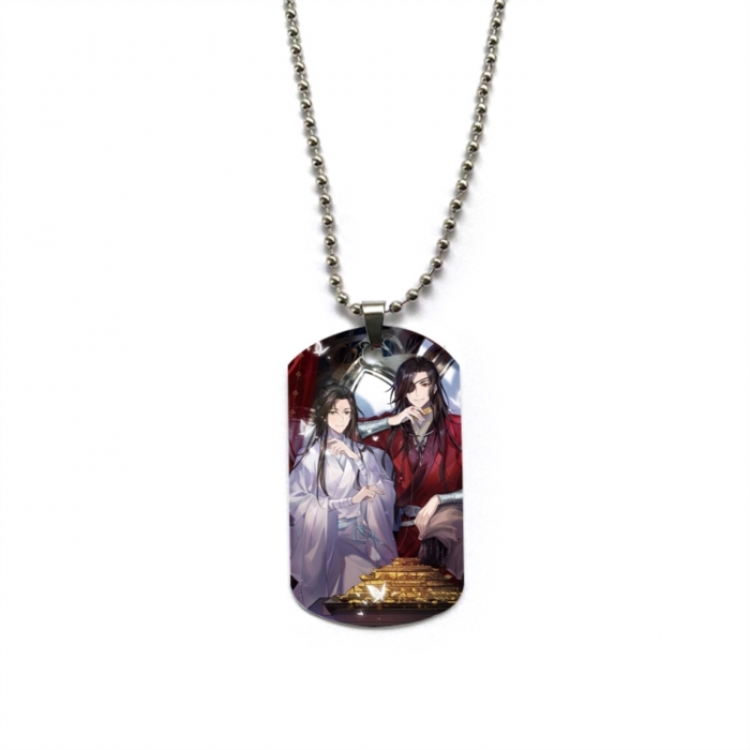 Heaven Official's Blessing Anime double-sided full color printed military brand necklace price for 5 pcs