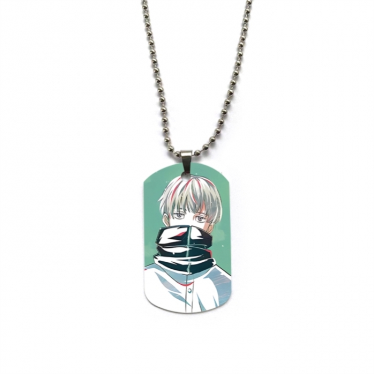 Jujutsu Kaisen Anime double-sided full color printed military brand necklace price for 5 pcs
