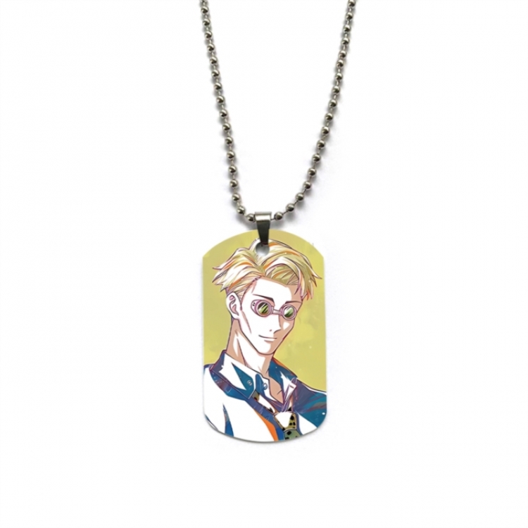 Jujutsu Kaisen Anime double-sided full color printed military brand necklace price for 5 pcs
