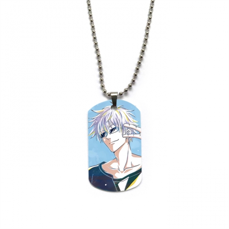 Jujutsu Kaisen Anime double-sided full color printed military brand necklace price for 5 pcs
