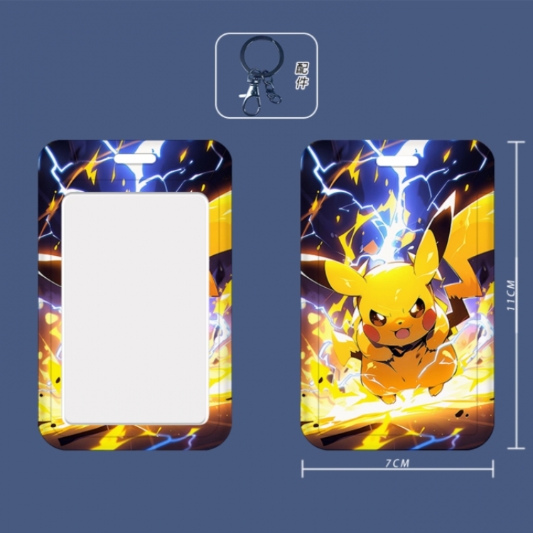 Pokemon 3D embossed hard shell card holder badge keychain price for 5 pcs